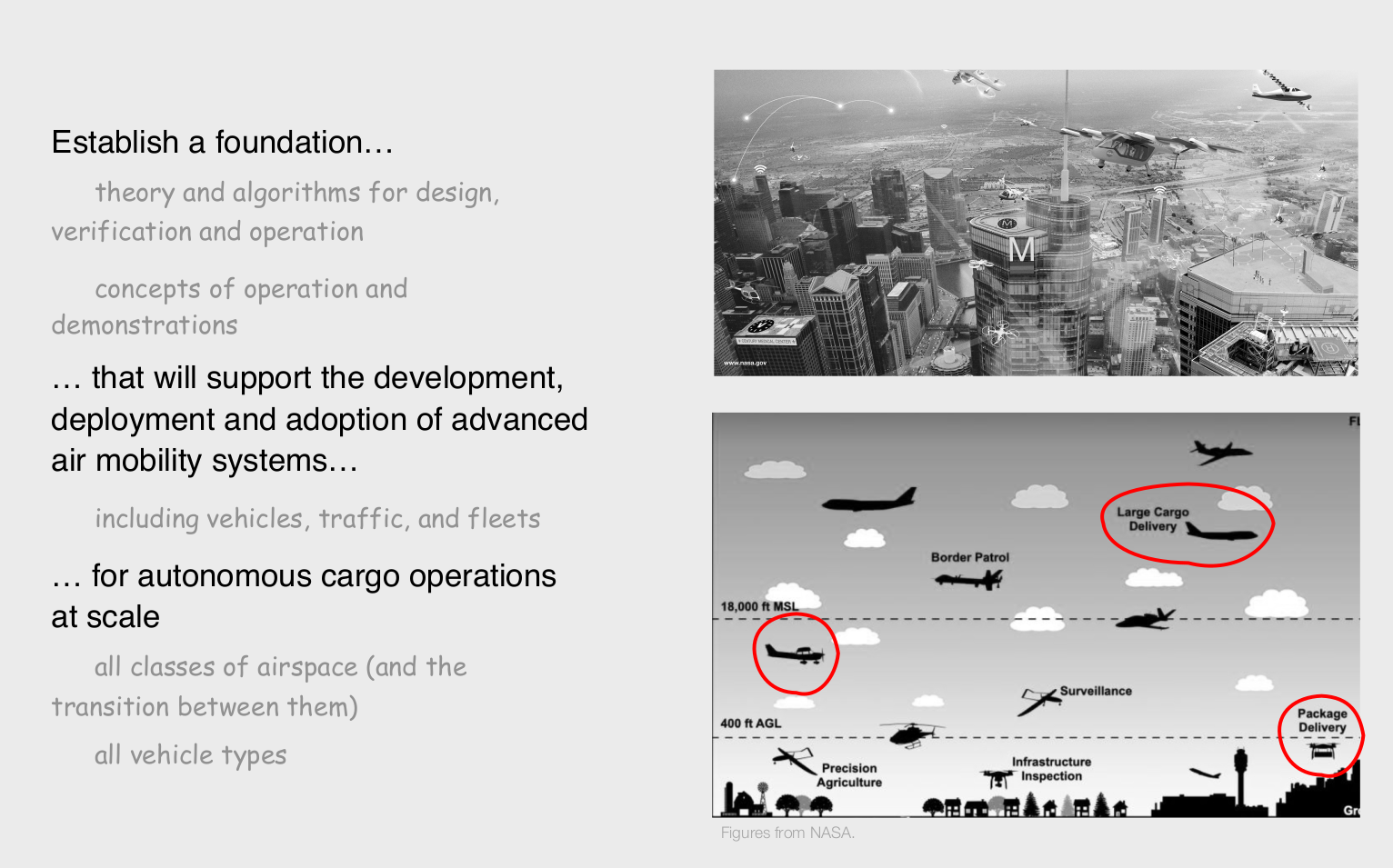 Autonomous Aerial Cargo Operations at Scale Objective
