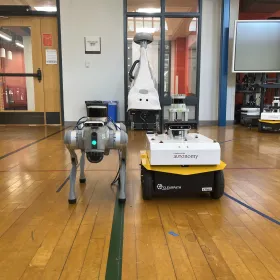 Go2 and Husky Clearpath Robots
