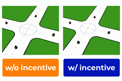 Incentive design in multi-rover path planning