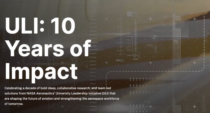 UT Austin Highlighted in NASA's ULI 10-Year Impact Feature